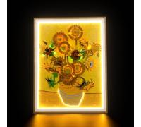 Juego de luces LED Vincent van Gogh - Girasoles 31215, iluminación decorativa compatible con Lego