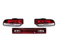 Juego de luces traseras compatible con Nissan Silvia S13 (180SX) - Rojo/Transparente (3-piezas)