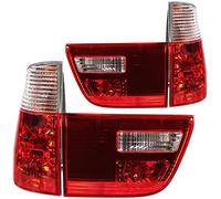 Juego de luces traseras de 4 para X5 E53 99-03, rojo, blanco, cromo, cristal