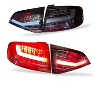 Juego De Luces Traseras De Cola Claras Ahumadas Negras Audi A4 B8 Sedán 2007-11