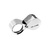 Juego de lupas 10x, 2 lupas de joyero de 21 mm para inspección detallada y trabajos de joyería