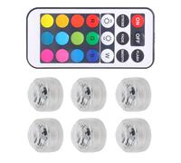 Juego de luz nocturna LED de color para impresora 3D con 6 lámparas impermeables para efectos de iluminación versátiles, luces LED de control remoto