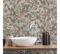 Juego De Luz Papel Tapiz De Vinilo 10415-10 Hojas Rosadas Texturizadas Erismann