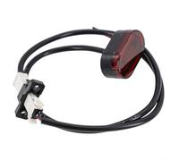 Juego de luz trasera LED con cable de batería y hebilla para Xiaomi M365/Pro E-Scooter, lámpara trasera de plástico ABS negro, cable de repuesto de 36 cm para reparación y mantenimiento en terrenos