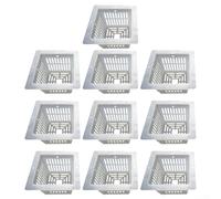 Juego de macetas Aquaponic (10 piezas) para promover raíces fuertes y el desarrollo saludable de las plantas (blanco)