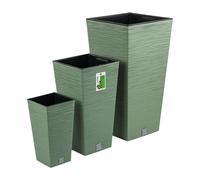 Juego de macetas verdes Prosperplast Furu SQUARE