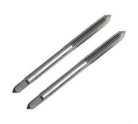 Juego de machos de rosca HSS M3-M14, herramientas de corte de rosca métrica, flauta espiral, kit de roscado manual para metal de acero inoxidable, 2 piezas (M5)