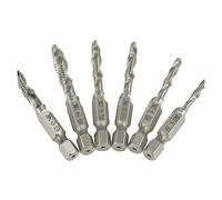 Juego de machos métricos, Thread Tap Wrench Set 1/4 Hex Shank HSS Multiple Sizes 6 pcs(8i32 Nc)