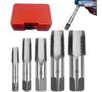 Juego de Machos para Tuberías | Juego De Machos Para Roscado De Tuberías | Accesorios de Corte Mecánico y Herramientas de Construcción para Taller en Casa