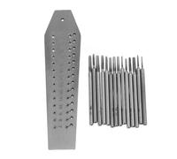 Juego de machos y matrices en miniatura de 14 piezas - Herramienta de roscado de 0,7-2 mm - para reparación de relojes y fabricación de joyas