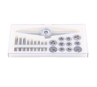 Juego de Machos y Terrajas, Set de Herramientas de Roscado, 30 Piezas de Acero de Alta Velocidad - Alta Precisión y Durabilidad, Ideal para Roscas Manuales e Industriales