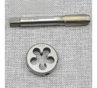 Juego de machos y troqueles HSS M14 x 1 mm, rosca derecha de acero de alta velocidad, herramienta métrica para trabajos de reparación de roscado en el taller