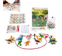 Juego de magnético de dinosaurio - 20 piezas de de viaje con tablero de magnético | Juego de lucha por inducción magnético para niños y adultos, portátil para el hogar, la