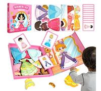 Juego de magnético genérico - Juguete de Despertar temprano - Juego de de Vestir para niños preescolares y niñas en casa, Escuela, Clase guardería, guardería, Viajes, Coche