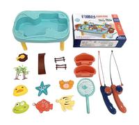 Juego de magnético para niños, Juguetes educativos magnéticos de Pato con 2 cañas de Pescar, Actividades de Tiempo Familiar, para Preescolar, guardería, educación en casa, Infancia
