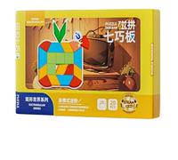 Juego de magnético Tangram - Piezas Coloridas Que componen la Forma, Estuche de Almacenamiento Duradero, Kit de Aprendizaje, Herramienta de Desarrollo de Habilidades temprano | Desafío de