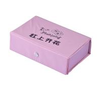 Juego De Mahjong Chino, 144 Azulejos, Traje De Mahjong, Juego De Familia De Chino Portátil Matar El Tiempo Aburrido Majiang para Adultos, Juegos De Mesa Tradicional Chinoi, Pequeños Juegos Divertidos