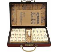 Juego de Mahjong chino con 146 azulejos, juego de estilo chino de 2 dados para viajes, reunión familiar, fiesta