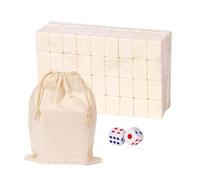 Juego de Mahjong Chino - Juego de Mesa Tradicional de Viaje Con Bolsa de Almacenamiento Grande | Set de Fichas Portátil