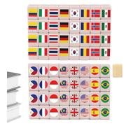 Juego de Mahjong de Resina,Juguete Educativo Fabricado en Resina para Desarrollo Infantil | Juego de Bloques de Mahjong - para Vacaciones Escolares, reuniones, Hombres, Mujeres, niños, niñas, jóvenes