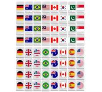 Juego De Mahjong De Viajes, Juego De 64 Azulejos Mahjong Patrón Bandera, Set De Juego Portátil Con Bloques De Asociación Familiar Para Adultos Ocio Interior Al Aire Libre Picnic Cumpleaños Reuniones