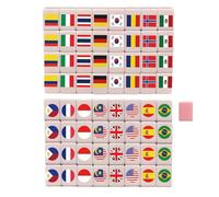 Juego de mahjong | Juego familiar interactivo portátil, diseño de fútbol, bloques de juego, azulejos, para vacaciones escolares, rondas sociables, hombres, mujeres, adolescentes, niños, esposas