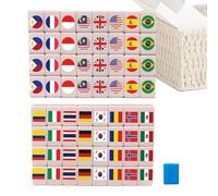Juego de Mahjong | Juguete educativo de desarrollo de resina - Patrón de fútbol Bloques de juego Azulejos,Para Mujeres Niñas Adolescentes Adolescentes Esposa Marido Hijo Hija Vacaciones Reunión Social