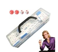 Juego De Mahjong Portátil | Un Juego De Los Elementos,Juego Educativo De Ciencia con Elementos Químicos Y Letras para Familias Y Amigos
