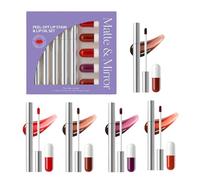 Juego de manchas de labios, colección de 10 piezas, fórmula duradera, juego de maquillaje versátil, pintalabios vívido para diario, hogar, desplazamientos, bodas, viajes