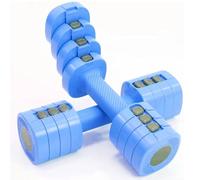 Juego de mancuernas ajustables, juego de 2 pesas de 1 a 2,5 kg, Dumbbell 4 en 1, equipo de fitness, gimnasio, casa y entrenamiento (azul)