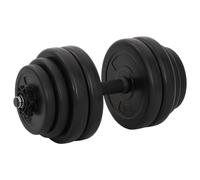 Juego de mancuernas de 40 kg con discos de acero y hormigón, 4 x 2,5 kg, 4 x 2 5, mancuernas multifuncionales con cierre de estrella para músculos de pecho, bíceps y espalda