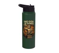 Juego de mando Mythology Gr od Gamer Retro Gaming Humor Stainless Steel Insulated Water Bottle