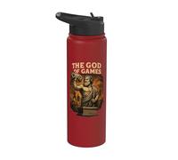 Juego de mando Mythology Gr od Gamer Retro Gaming Humor Stainless Steel Insulated Water Bottle