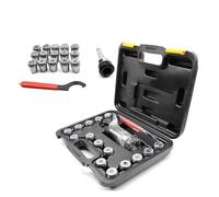 Juego de mandril de llave de vástago MT3 ER32 con pinza de resorte de 15 piezas de 3-20 mm for fresado y con caja de almacenamiento