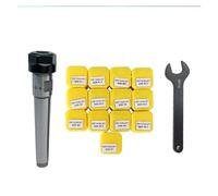 Juego de mandril de pinza elástica CNC ER11 + portaherramientas cónico Morse MT1 MT2 MT3 ER11 for centro de mecanizado MTA MTB MT + llave ER11A(MTB3-ER11-7PCS)