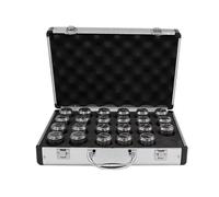 Juego De Mandril Manguito Cónico Con Resorte ER11 AAA 0.003mm Para Soporte Herramienta Fresado CNC Máquina Grabado Caja Aluminio Metal(Accuracy 0.003mm(UP) ER32 (18PCS))