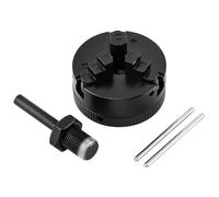 Juego de mandriles de torno pequeños, mandriles de torno autocentrantes de 3 mandíbulas, portabrocas de extensión Z011 de tres mandíbulas y juego de biela de conexión, portabrocas eléctrico (color