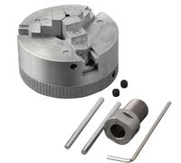 Juego de mandriles para torno - Abrazadera autocentrante de 3 garras de aleación de zinc, mango de alta precisión, de acero inoxidable | para torneado de metal, rectificación, extensión,