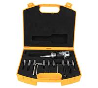 Juego de Mandrinos de Alesado en Acero al Carbono C20F112 - Kit de 9 Piezas con Estuche para Fresadoras CNC