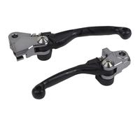 Polisport Manetas abatibles 8487200048 – Aluminio mecanizado, irrompibles para Husqvarna – Negro