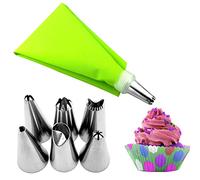 Juego de manga pastelera y boquillas, boquilla para pastel y manga pastelera | Kit para decorar pasteles Suministros para hornear caseros con acoplador para la decoración de pastelería para cupcakes