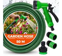 Juego de manguera de jardín con 1/2" de goma de 3 capas 50M