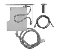 Juego de mangueras Gessi316 Securflex para teleducha, montaje en banco de azulejos, 54594707, Color: Metal negro cepillado PVD