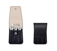 Juego de manicura de 6 piezas, kit profesional de pedicura de acero inoxidable, kit de cuidado personal, cortaúñas para uñas de manos y pies, kit de manicura con, negro