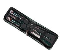 Juego de manicura de viaje, cortador de uñas, herramientas de cuidado de pedicura, 6 piezas, kits de aseo de acero inoxidable para mujeres y hombres