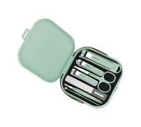 Juego de manicura de viaje, mini cortaúñas, kit de herramientas de cuidado de pedicura, 6 piezas, kits de aseo de acero inoxidable para mujeres y hombres
