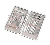 Juego de manicura Kit de pedicura Tijeras para uñas para el hogar Lugar de trabajo Viajes al aire libre, E74C3TK302132, S, 18