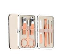 Juego de manicura, Kit de uñas, Juego de manicura, Portable 7Pcs/Set Stainless Steel Nail Clippers Kit Travel Manicure Tools Ear Cleaning Tools Nail Care Pedicure Tool Nail Clipper Kit,Gold(Gold)