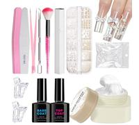 Juego de manicura para manualidades de uñas, gel escultor 3D, solución duradera para amantes de la belleza del hogar, mujeres