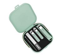 Juego de manicura profesional, cortaúñas y pedicura con cortaúñas ergonómico, herramientas para cutículas para viajes familiares